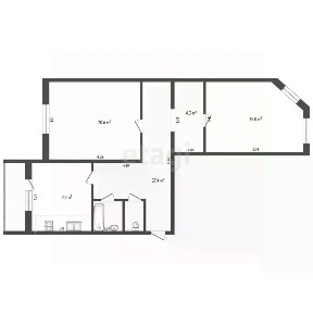 Продается 2-комн. квартира, 78,9 м²