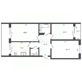 Продается 3-комн. квартира, 86 м²