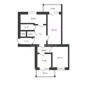 Продается 3-комн. квартира, 68,5 м²