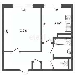 Продается 1-комн. квартира, 29 м²