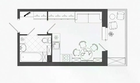 Продается студия, 28 м²