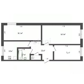 Продается 3-комн. квартира, 52 м²