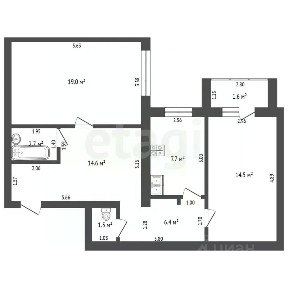 Продается 2-комн. квартира, 64 м²
