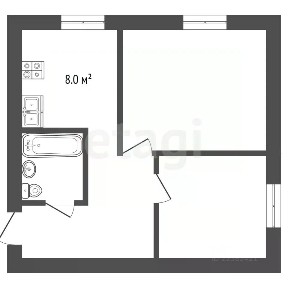 Продается 2-комн. квартира, 42,8 м²