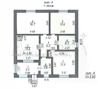 Продается 1-этажный дом, 72 м²
