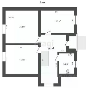 Продается 2-этажный дом, 130 м²