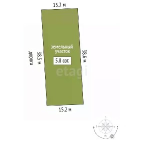 Продается участок, 5,75 сот.