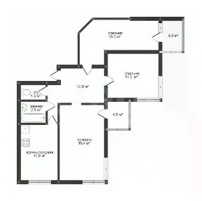 Продается 3-комн. квартира, 70 м²