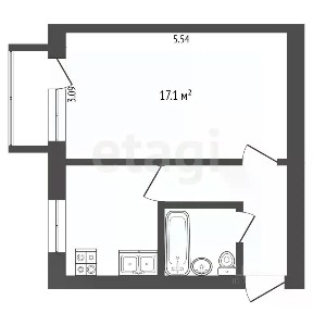 Продается 1-комн. квартира, 30,9 м²