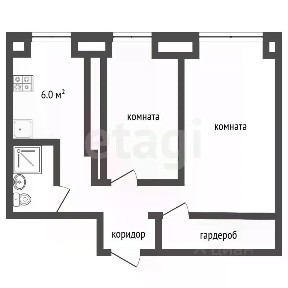 Продается 2-комн. квартира, 44,8 м²