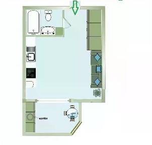 Продается студия, 23 м²