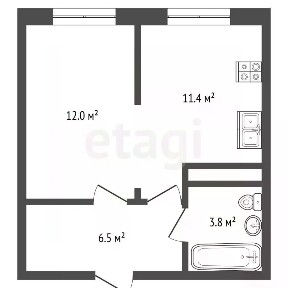 Продается студия, 32,8 м²