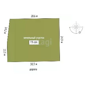 Продается участок, 7,49 сот.