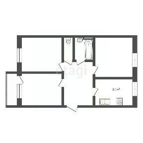 Продается 3-комн. квартира, 57,5 м²