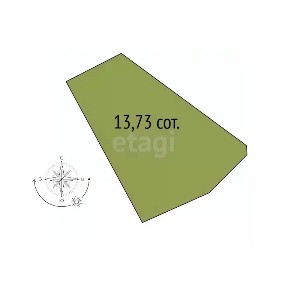 Продается участок, 13,73 сот.