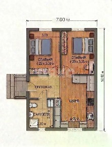 Продается 1-этажный дом, 65 м²
