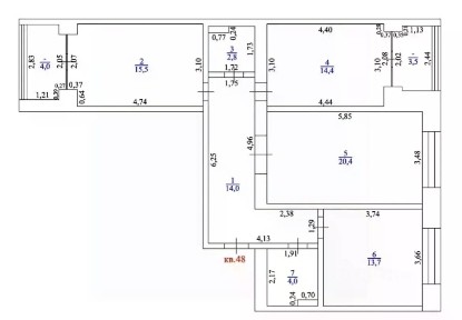 Продается 3-комн. квартира, 85,7 м²