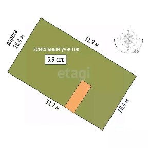 Продается участок, 6 сот.
