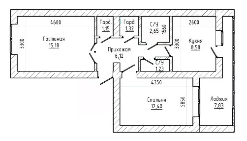 Продается 2-комн. квартира, 50 м²