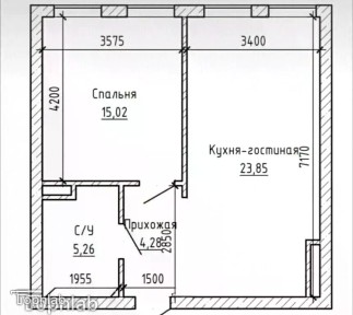 Продается 1-комн. квартира, 48,9 м²