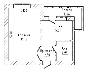 Продается 1-комн. квартира, 28 м²