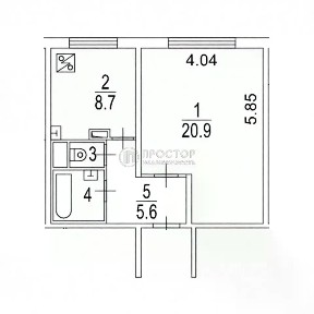 Продается 1-комн. квартира, 39,2 м²