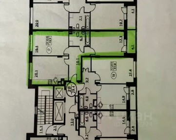 Продается 2-комн. квартира, 74,5 м²