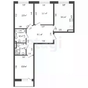 Продается 3-комн. квартира, 71,4 м²