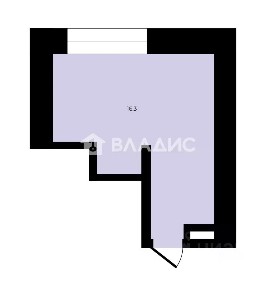Продается апартаменты-студия, 16,3 м²