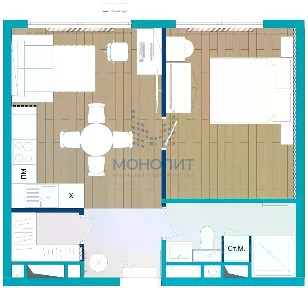 Продается 1-комн. квартира, 38,8 м²