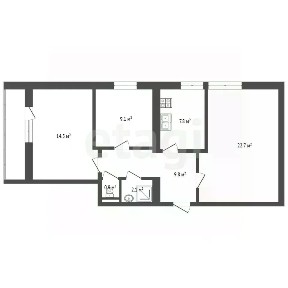 Продается 3-комн. квартира, 65 м²
