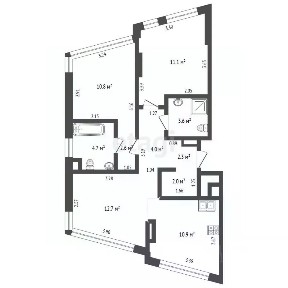 Продается 3-комн. квартира, 64,7 м²