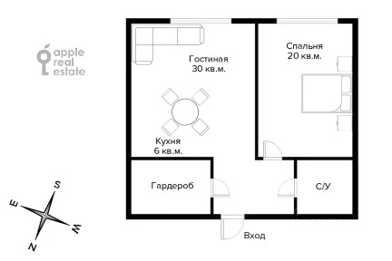 Продаются 2-комн. апартаменты, 66 м²