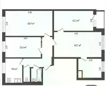 Продается 5-комн. квартира, 85,4 м²