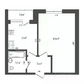 Продается 1-комн. квартира, 34,2 м²