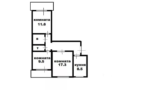 Продается 3-комн. квартира, 61,8 м²