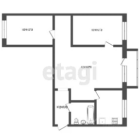 Продается 3-комн. квартира, 58,8 м²