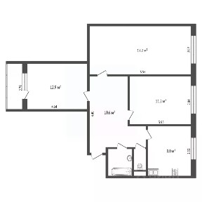 Продается 3-комн. квартира, 65,6 м²