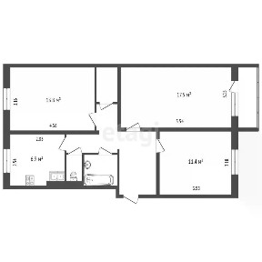Продается 3-комн. квартира, 67 м²