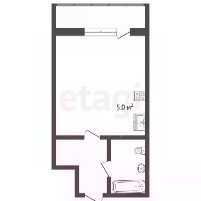 Продается студия, 27,8 м²
