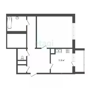 Продается 1-комн. квартира, 53,5 м²
