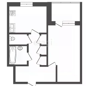 Продается 1-комн. квартира, 36,1 м²