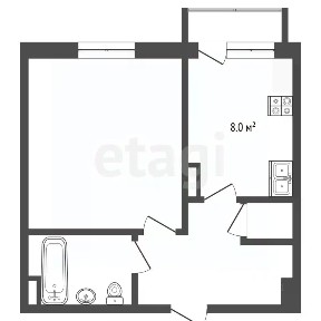 Продается 1-комн. квартира, 38,6 м²