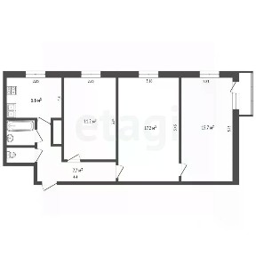 Продается 3-комн. квартира, 64,9 м²