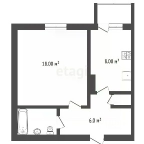 Продается 1-комн. квартира, 38,5 м²