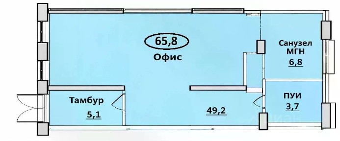 Продается помещение свободного назначения, 66 м²