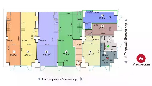 Сдается торговая площадь, 20,6 м²