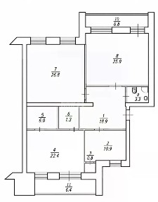 Продается 3-комн. квартира, 114,3 м²