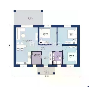 Продается 1-этажный дом, 92 м²