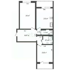 Продается 2-комн. квартира, 67,2 м²